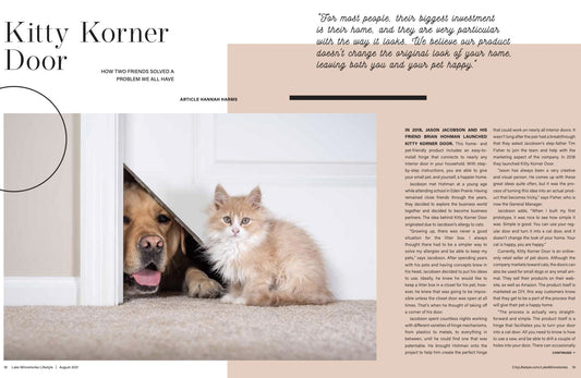 Kitty Korner Door Featured in Local Magazine