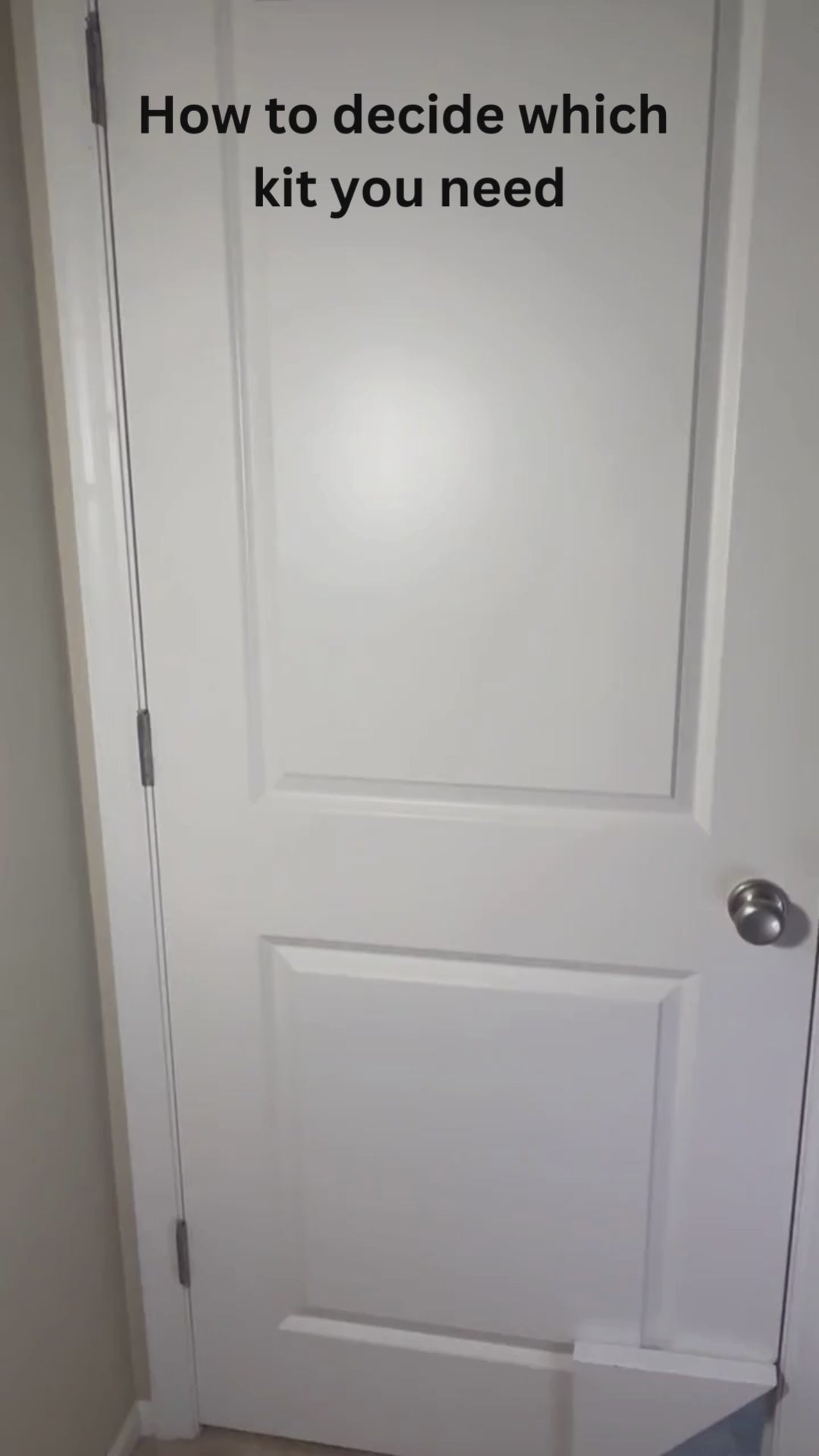 Interior cat door - Left hand swing kit – Kitty Korner Door